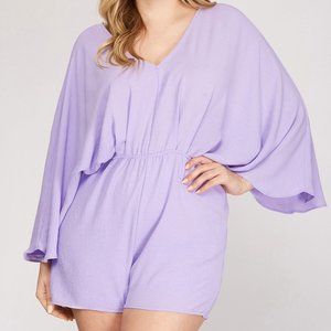 She + Sky Lavender Fields Romper